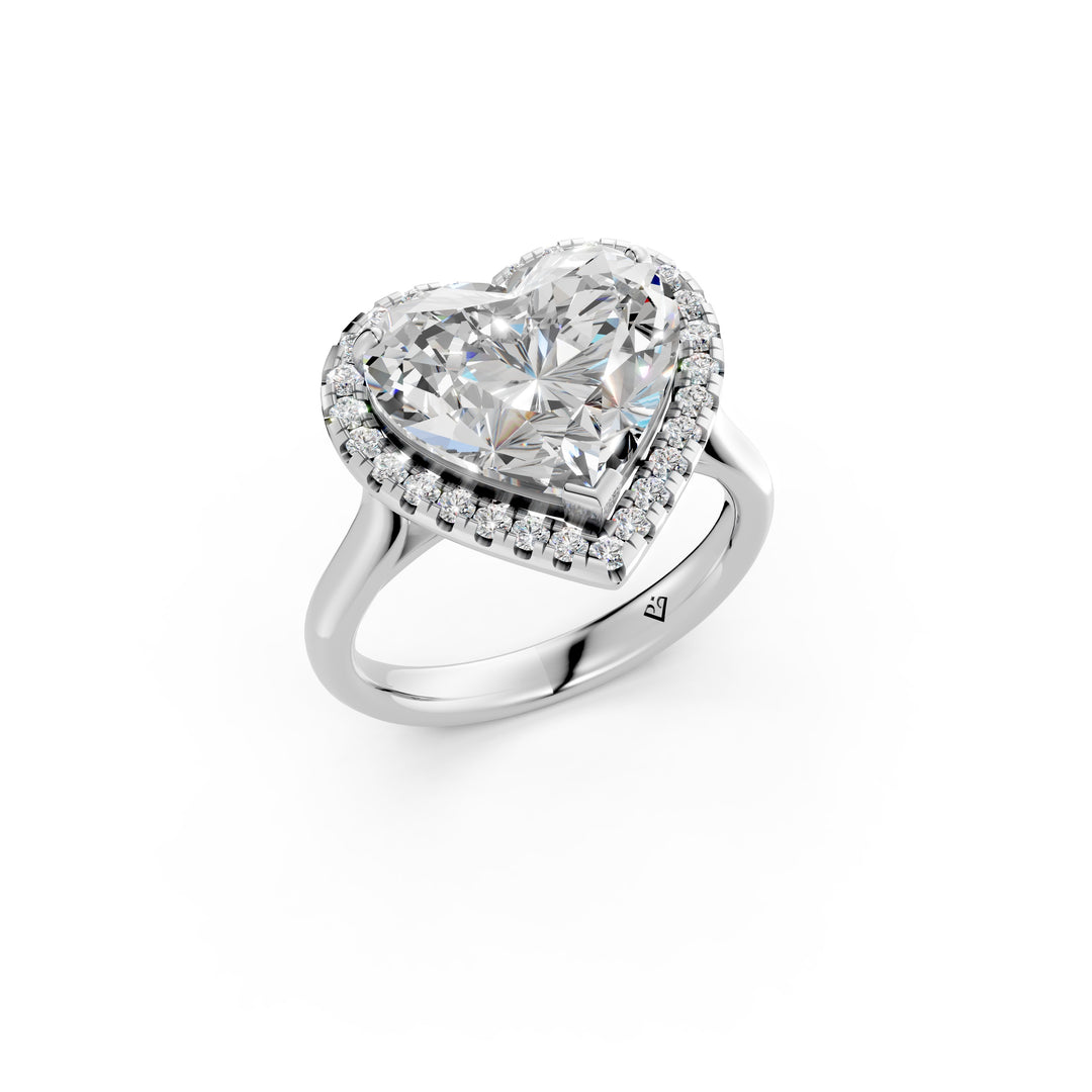 Yaara Heart Solitaire Diamond Womens Ring