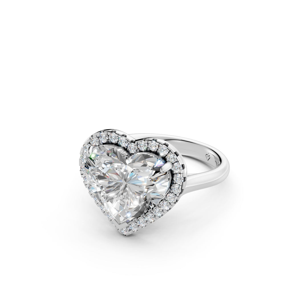 Yaara Heart Solitaire Diamond Womens Ring