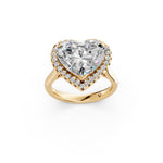 Load image into Gallery viewer, Yaara Heart Solitaire Diamond Womens Ring
