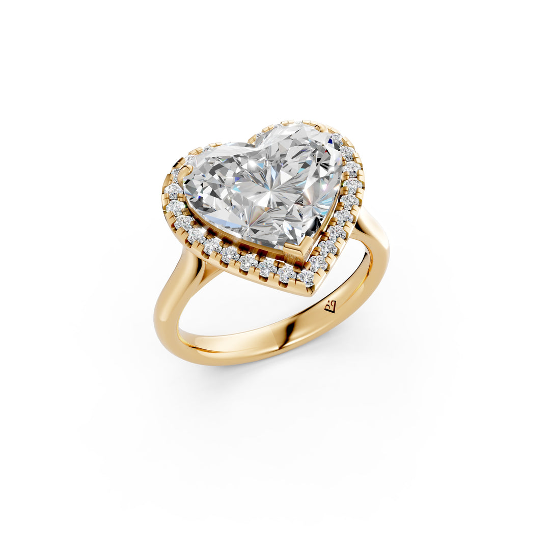 Yaara Heart Solitaire Diamond Womens Ring