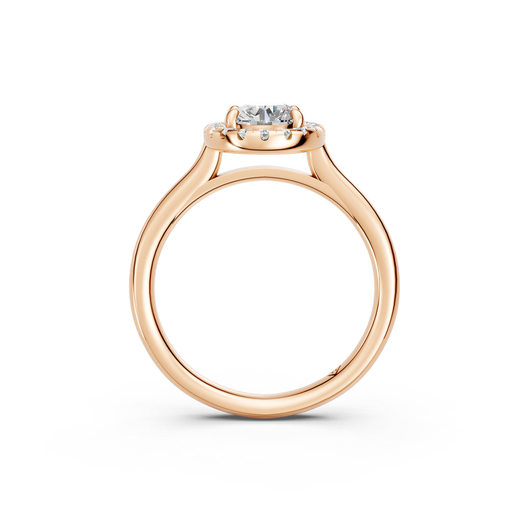 Xira Oval Solitaire Diamond Womens Ring