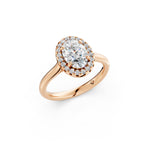 Load image into Gallery viewer, Xira Oval Solitaire Diamond Womens Ring

