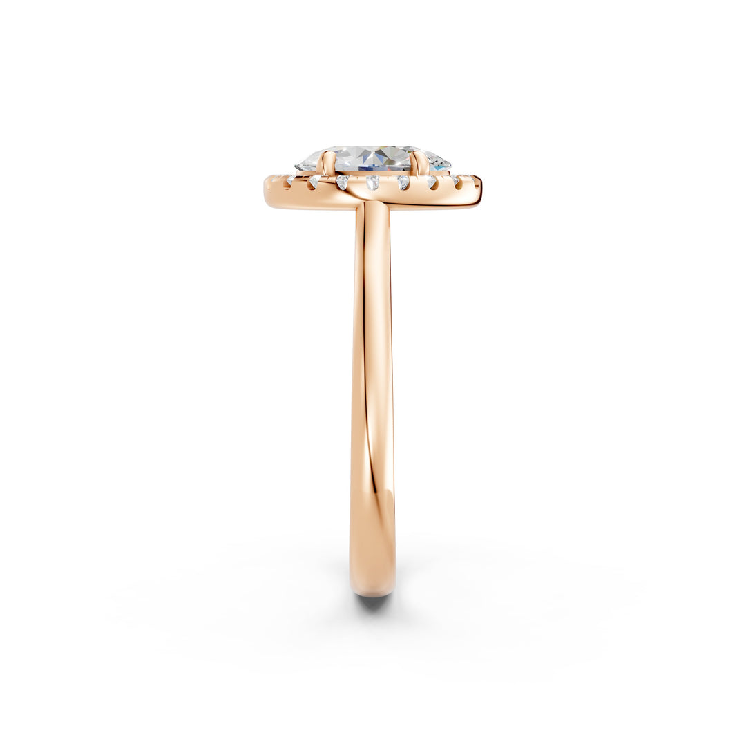 Xira Oval Solitaire Diamond Womens Ring