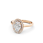 Load image into Gallery viewer, Xira Oval Solitaire Diamond Womens Ring
