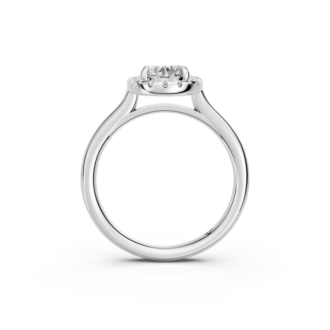 Xira Oval Solitaire Diamond Womens Ring