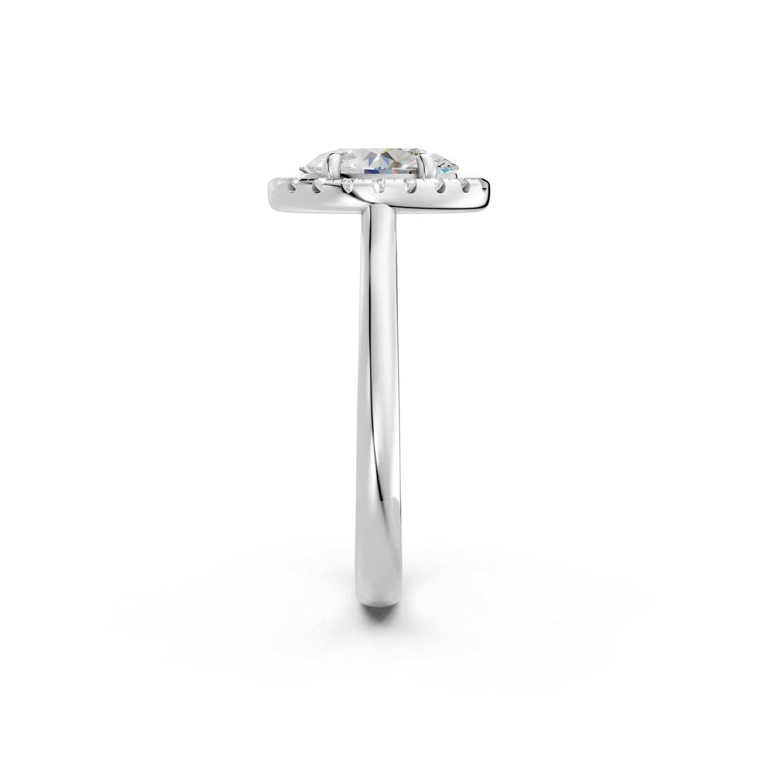 Xira Oval Solitaire Diamond Womens Ring