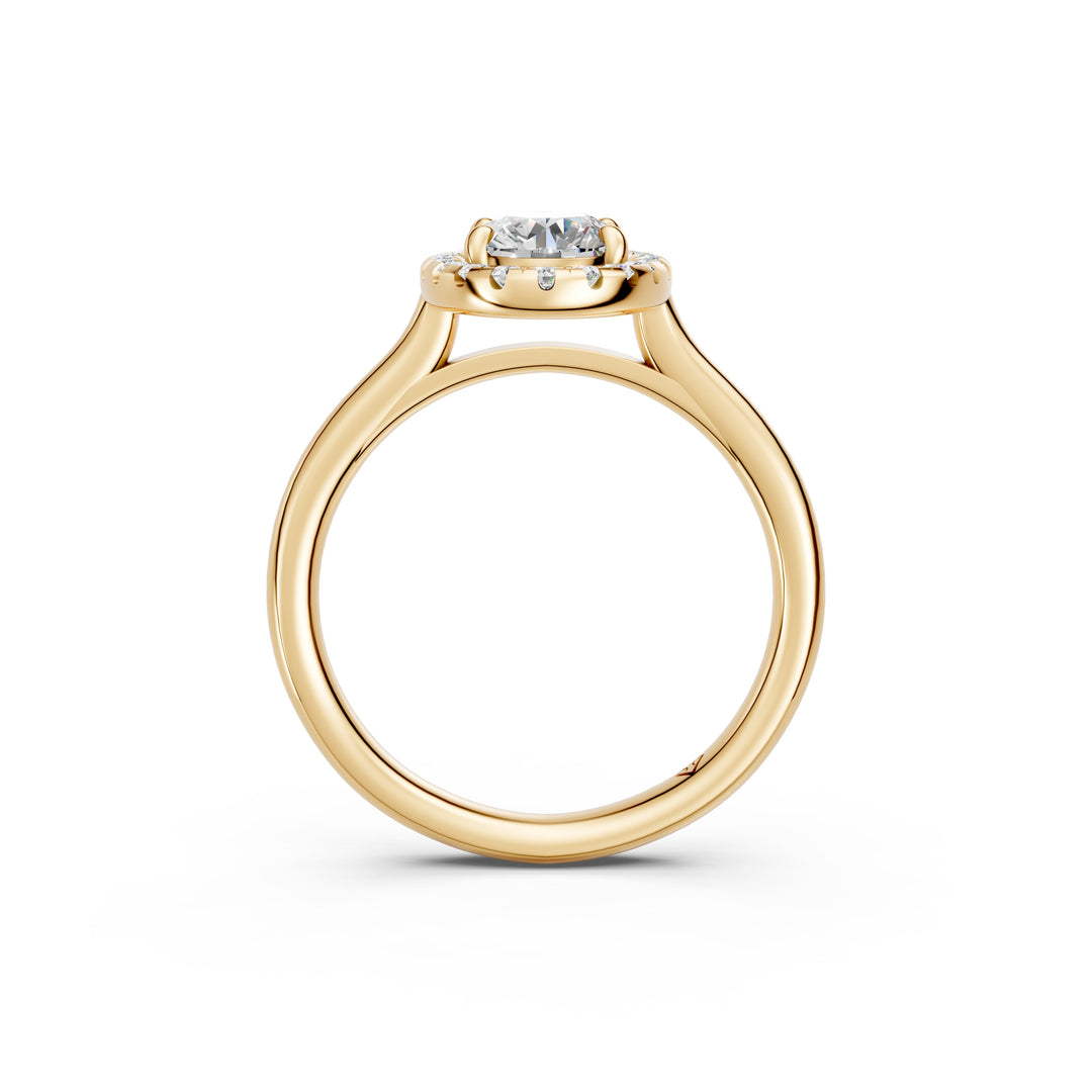 Xira Oval Solitaire Diamond Womens Ring