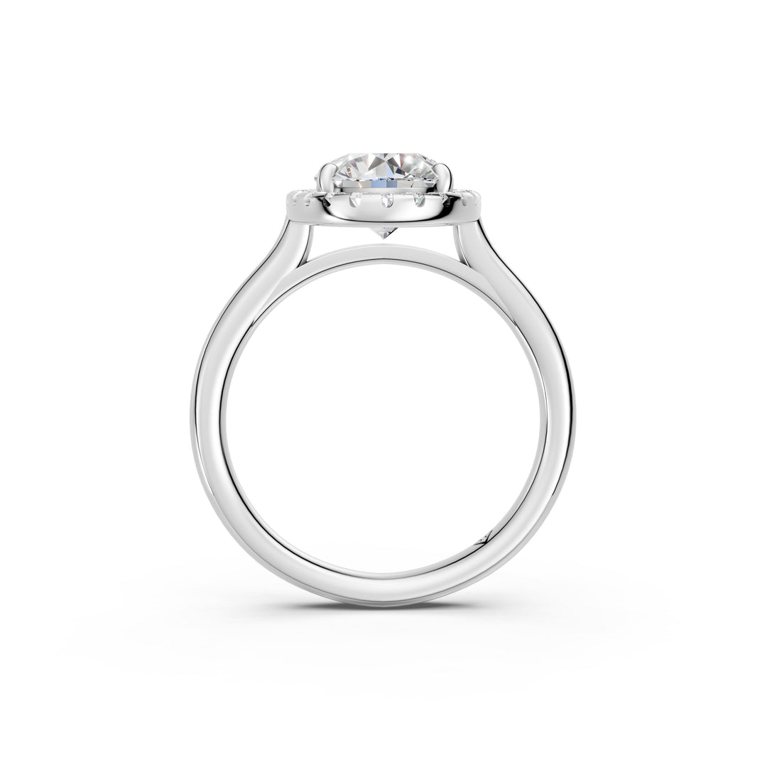 Xiana Oval Solitaire Diamond Womens Ring