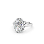 Load image into Gallery viewer, Xiana Oval Solitaire Diamond Womens Ring
