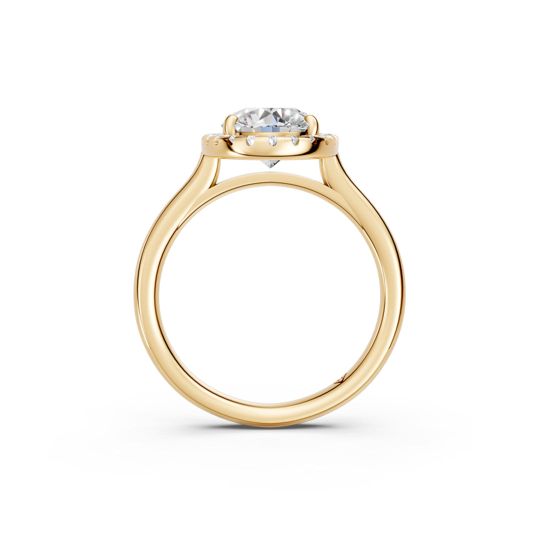 Xiana Oval Solitaire Diamond Womens Ring