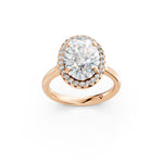 Load image into Gallery viewer, Xeira Oval Solitaire Diamond Womens Ring
