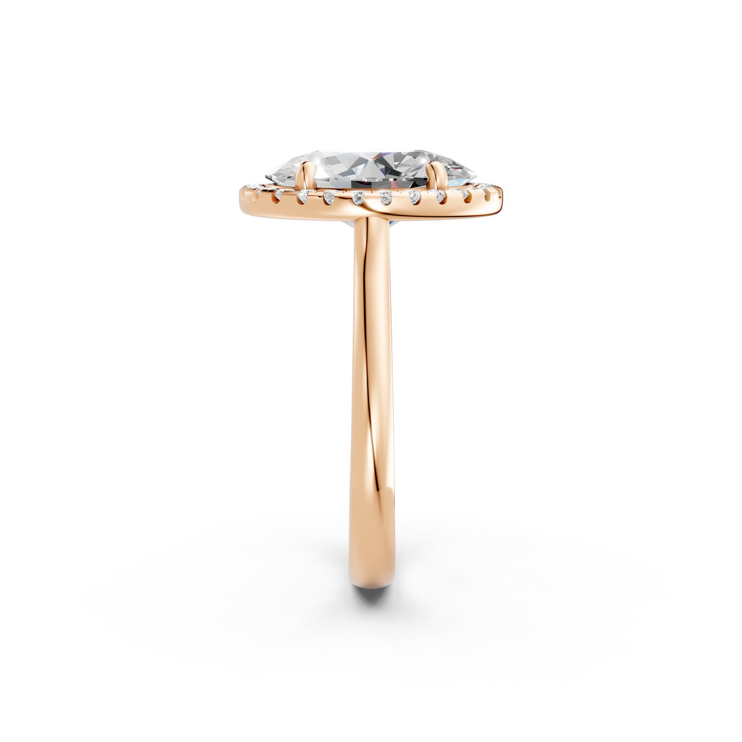 Xeira Oval Solitaire Diamond Womens Ring