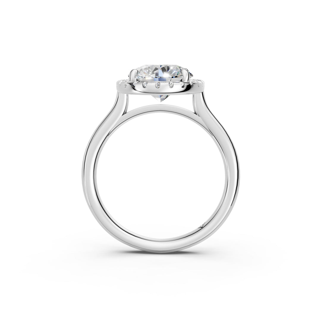 Xeira Oval Solitaire Diamond Womens Ring