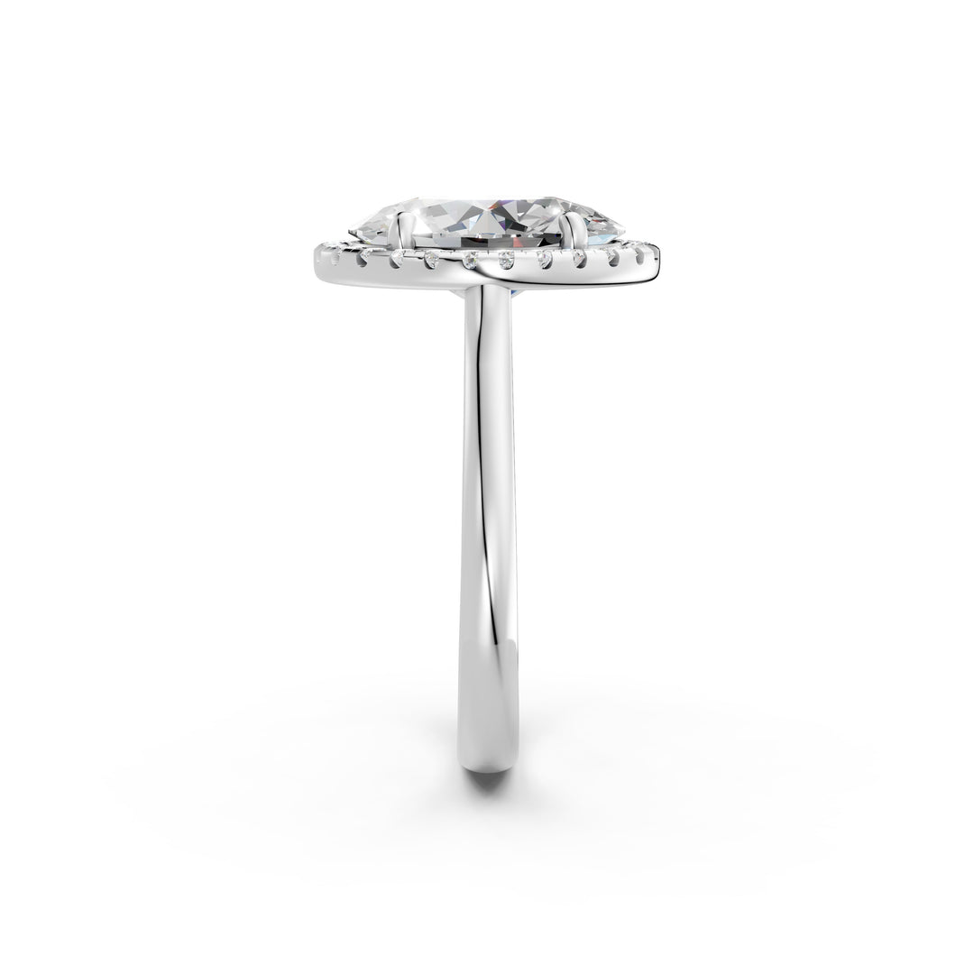 Xeira Oval Solitaire Diamond Womens Ring