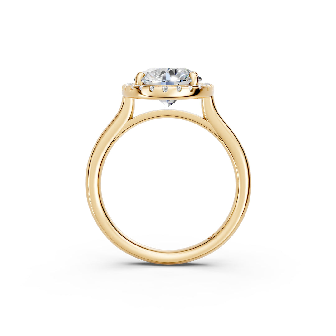 Xeira Oval Solitaire Diamond Womens Ring