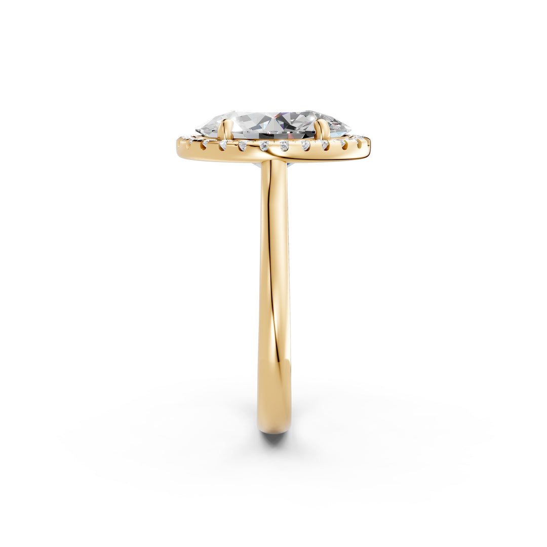 Xeira Oval Solitaire Diamond Womens Ring