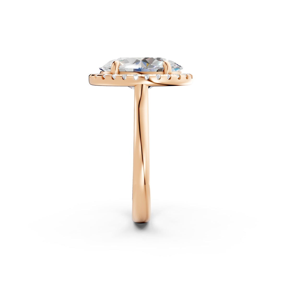 Xavya Oval Solitaire Diamond Womens Ring