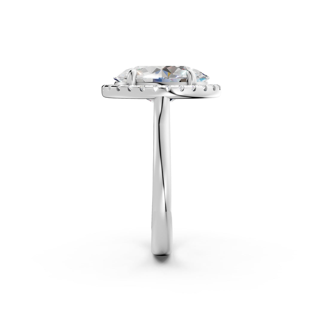 Xavya Oval Solitaire Diamond Womens Ring