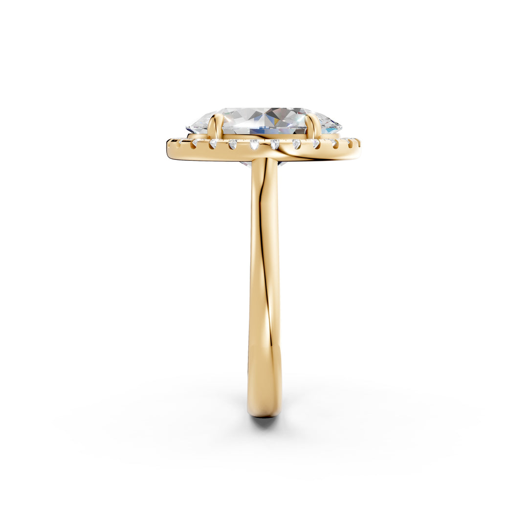 Xavya Oval Solitaire Diamond Womens Ring