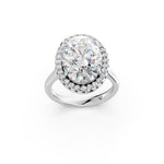 Load image into Gallery viewer, Xarza Oval Solitaire Diamond Womens Ring
