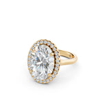 Load image into Gallery viewer, Xarza Oval Solitaire Diamond Womens Ring
