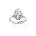 Load image into Gallery viewer, Xania Pear Solitaire Diamond Womens Ring
