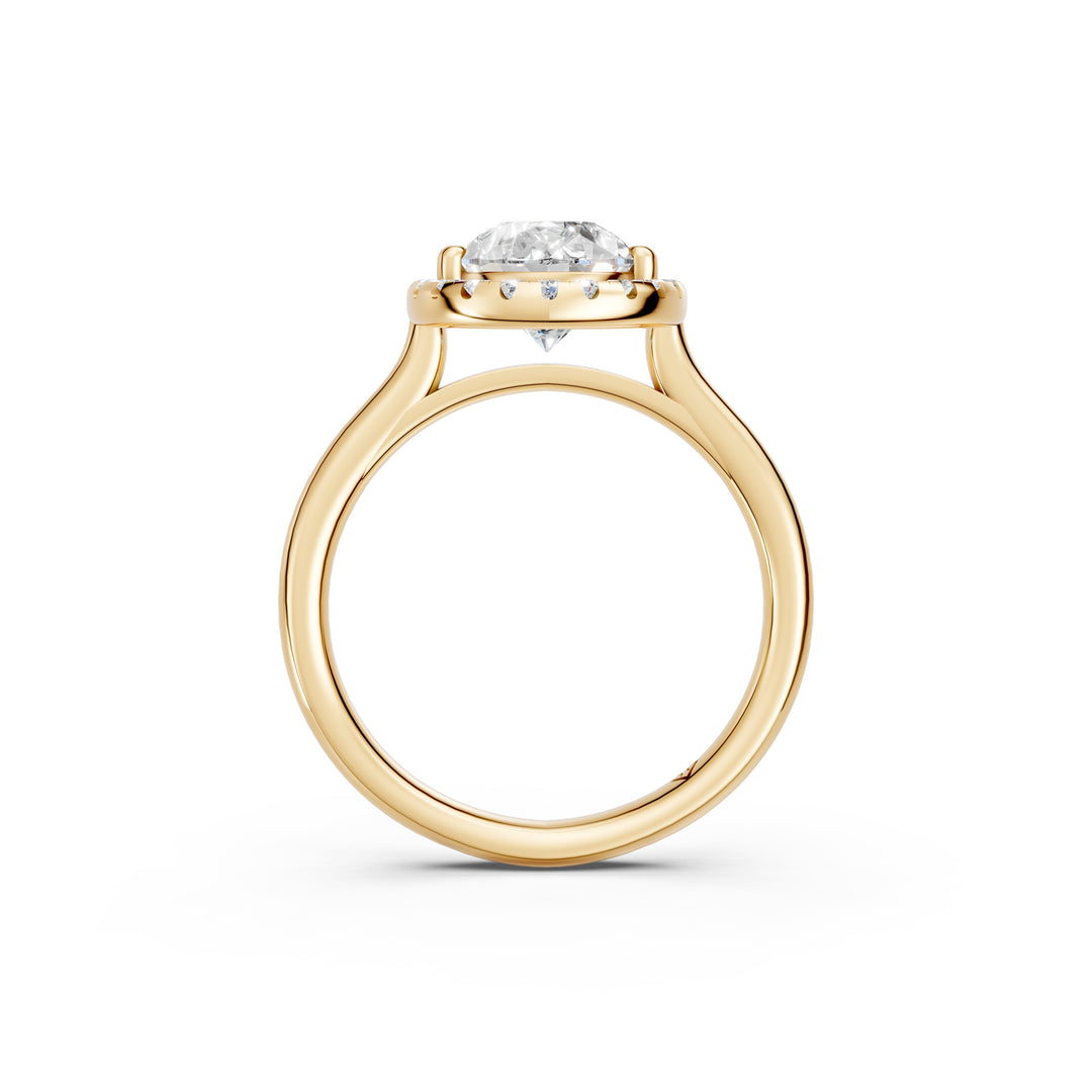 Xamya Pear Solitaire Diamond Womens Ring