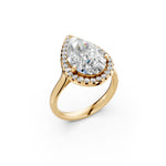 Load image into Gallery viewer, Xaira Pear Solitaire Diamond Womens Ring

