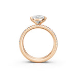 Load image into Gallery viewer, Vaara Pear Solitaire Diamond Womens Ring
