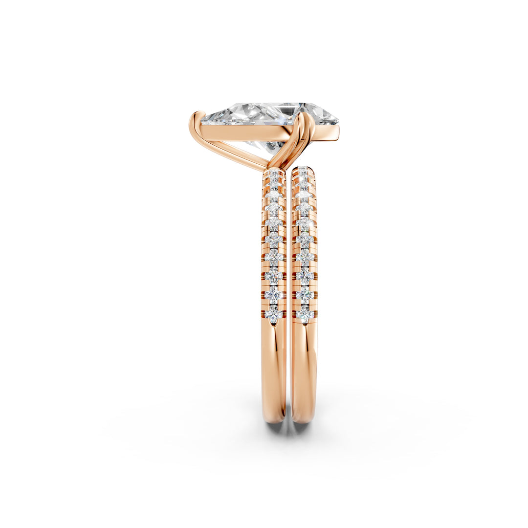 Vaara Pear Solitaire Diamond Womens Ring