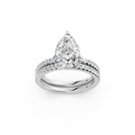 Load image into Gallery viewer, Vaara Pear Solitaire Diamond Womens Ring
