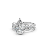 Load image into Gallery viewer, Vaara Pear Solitaire Diamond Womens Ring
