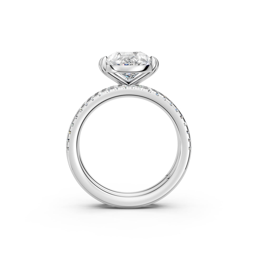 Uvya Pear Solitaire Diamond Womens Ring