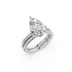 Load image into Gallery viewer, Uvya Pear Solitaire Diamond Womens Ring
