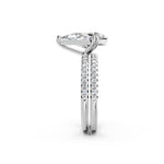 Load image into Gallery viewer, Uvya Pear Solitaire Diamond Womens Ring
