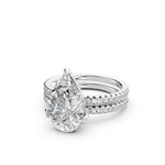 Load image into Gallery viewer, Uvya Pear Solitaire Diamond Womens Ring
