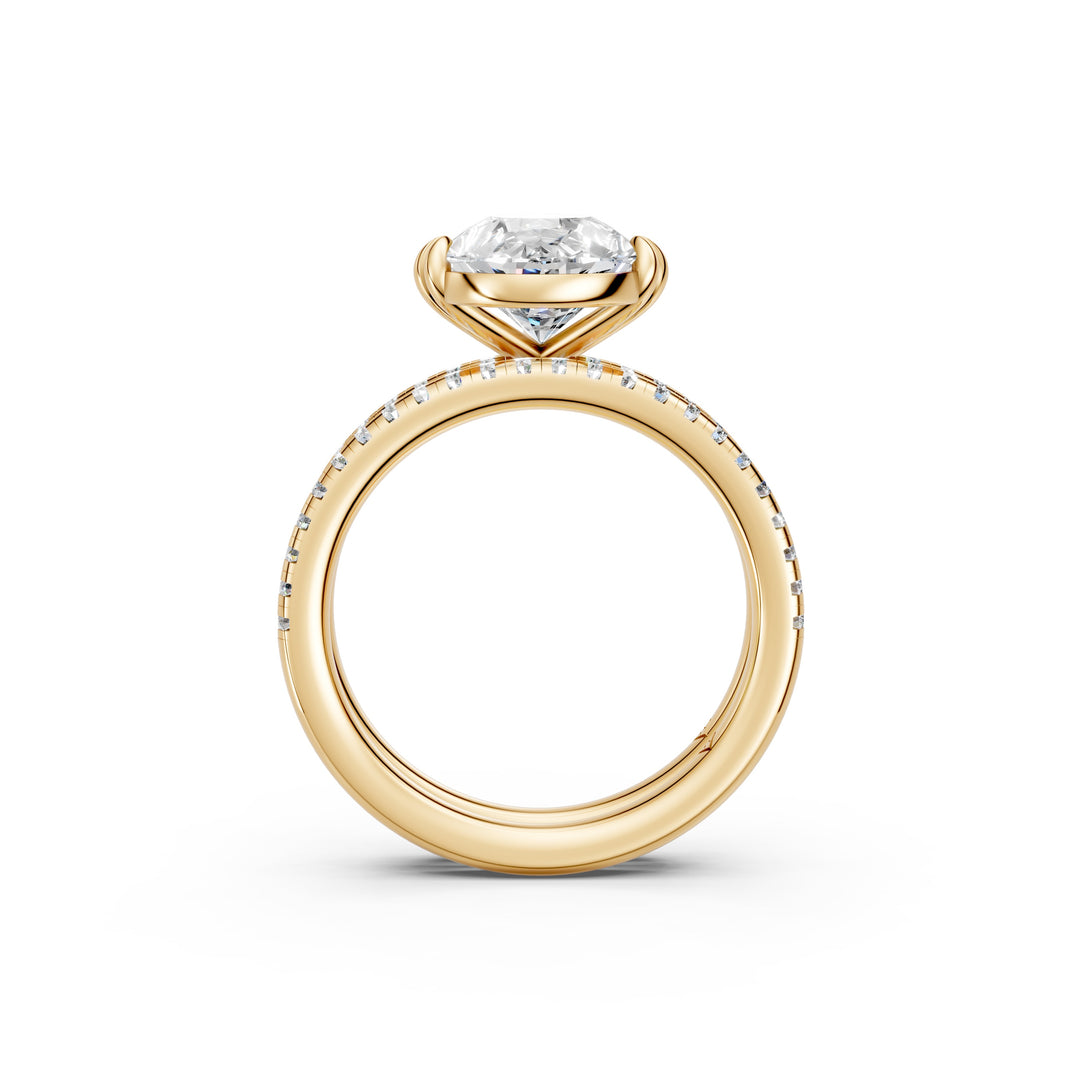 Uvya Pear Solitaire Diamond Womens Ring