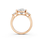 Load image into Gallery viewer, Naara Pear Solitaire Diamond Womens Ring
