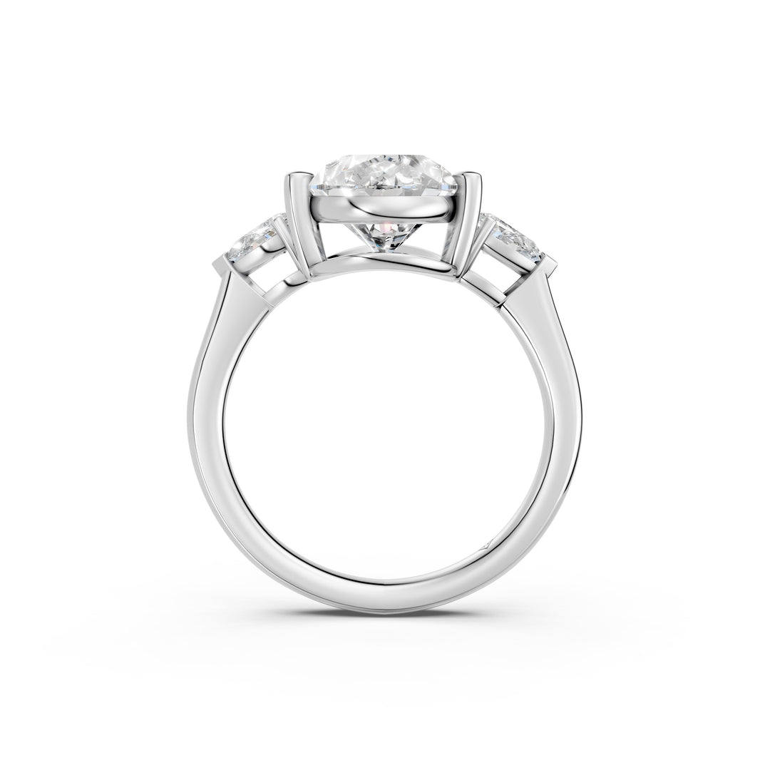 Naara Pear Solitaire Diamond Womens Ring