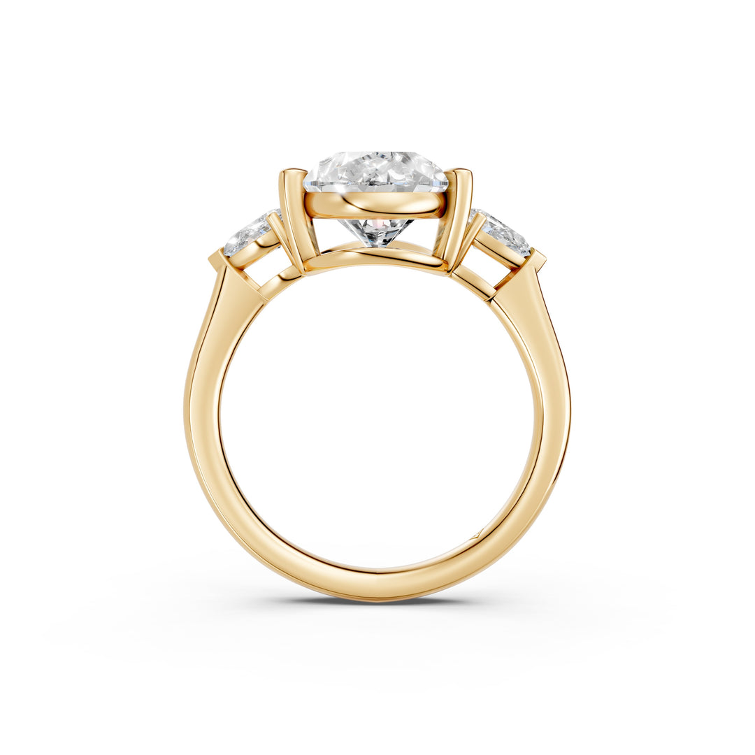 Naara Pear Solitaire Diamond Womens Ring