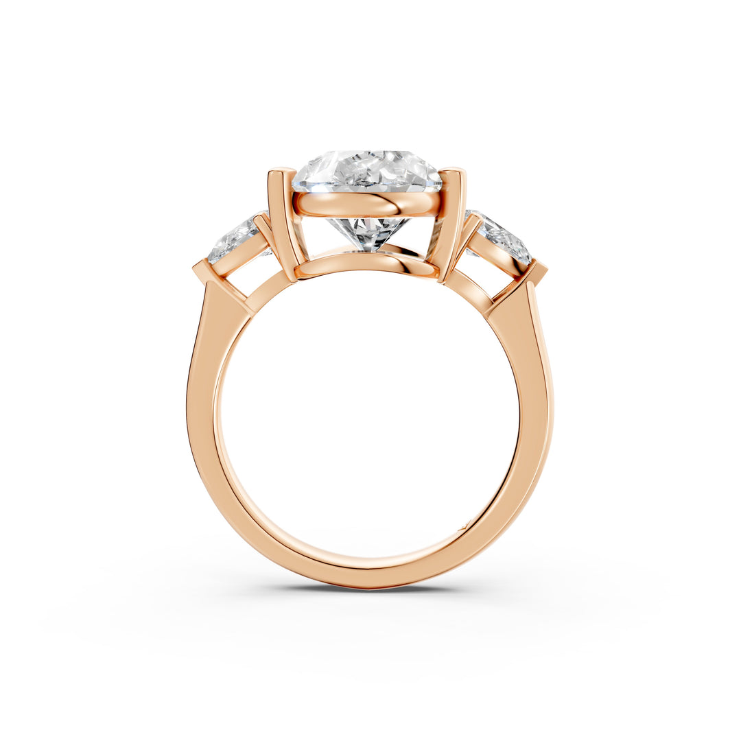 Myra Pear Solitaire Diamond Womens Ring
