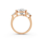 Load image into Gallery viewer, Myra Pear Solitaire Diamond Womens Ring
