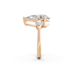 Load image into Gallery viewer, Myra Pear Solitaire Diamond Womens Ring
