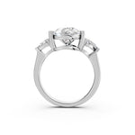 Load image into Gallery viewer, Myra Pear Solitaire Diamond Womens Ring

