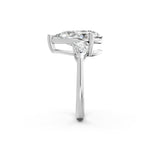 Load image into Gallery viewer, Myra Pear Solitaire Diamond Womens Ring
