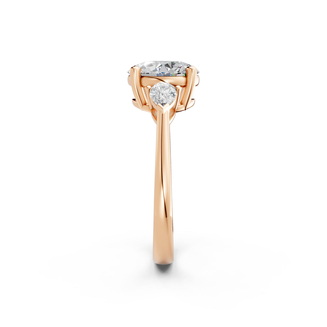 Miyra Round Solitaire Diamond Womens Ring
