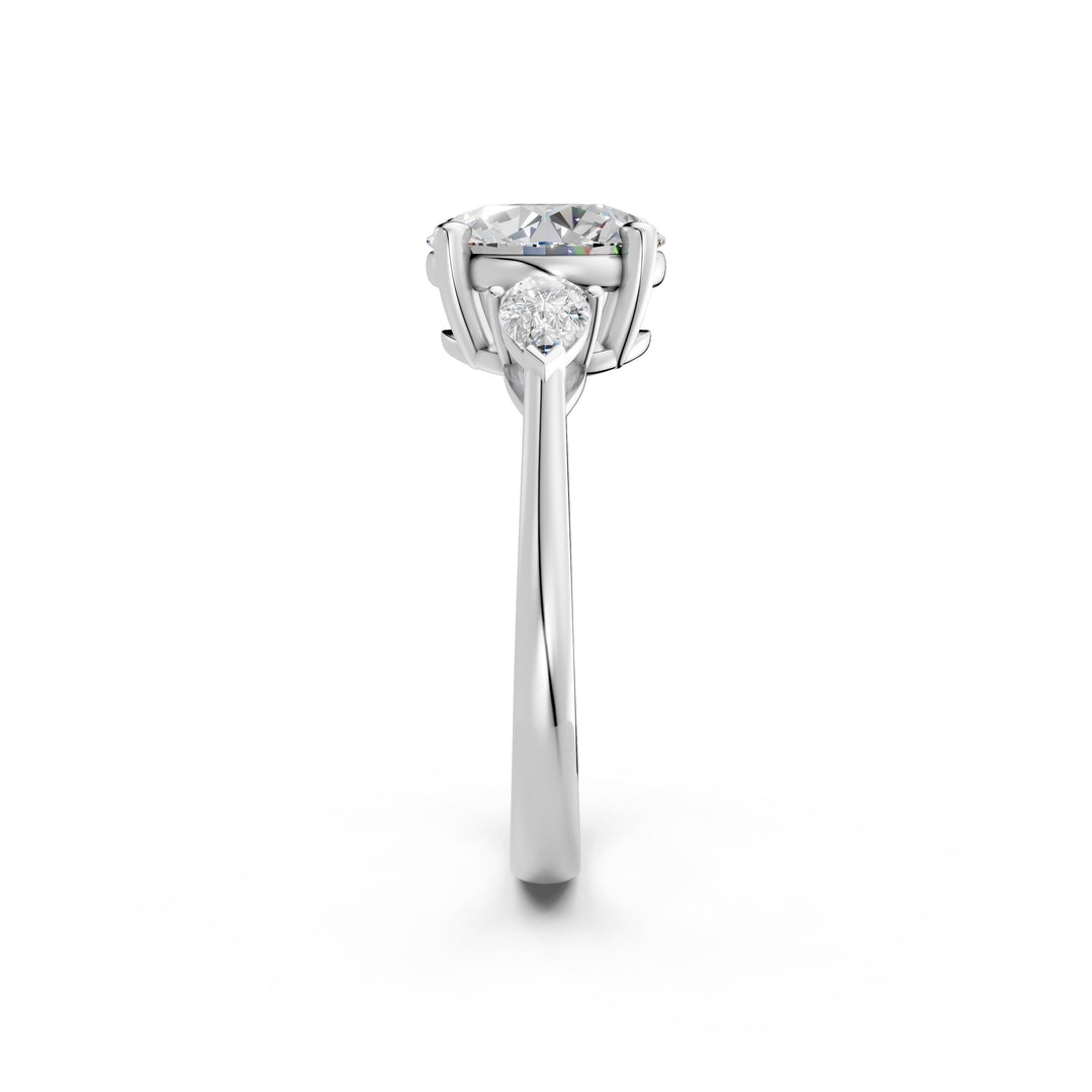 Miyra Round Solitaire Diamond Womens Ring