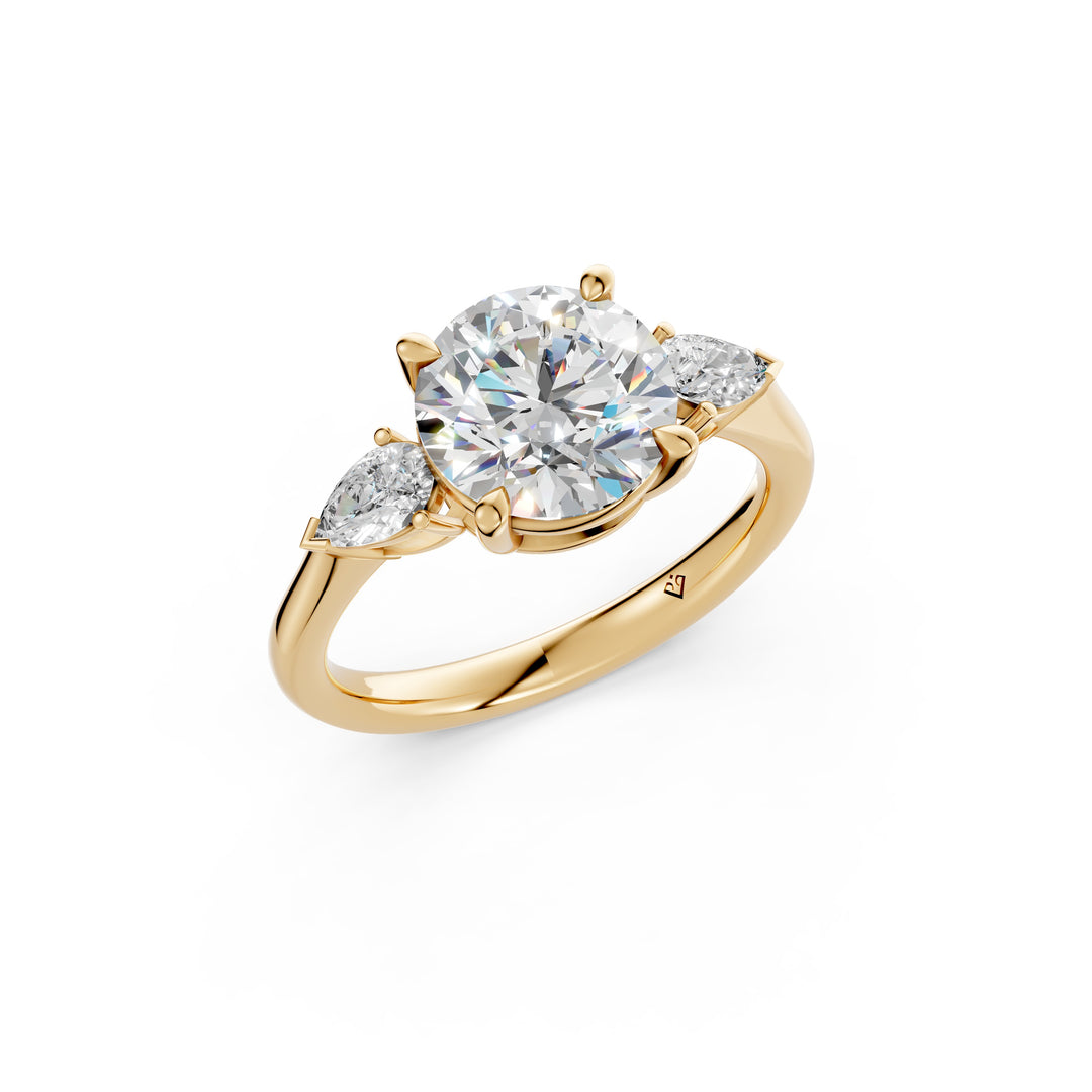Miyra Round Solitaire Diamond Womens Ring