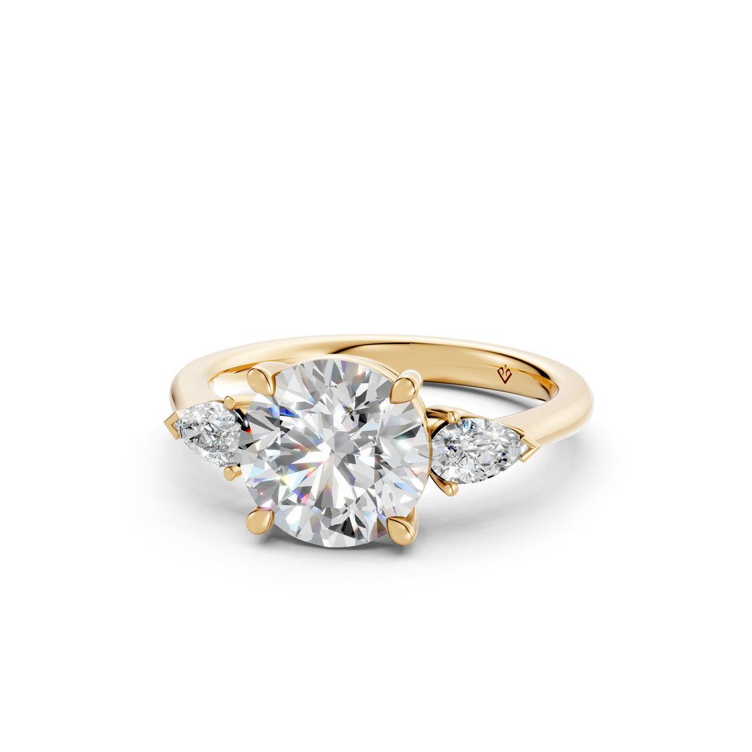 Miyra Round Solitaire Diamond Womens Ring