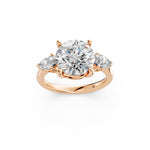 Load image into Gallery viewer, Mira Round Solitaire Diamond Womens Ring
